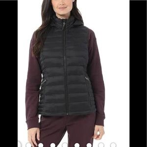 Aeriefit Lightweight Recycled Poly-fill Packable Vest Black